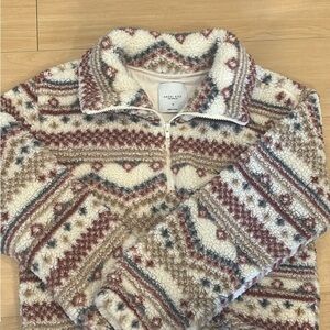 Angel Kiss Women's Patterned Sweater - Cream and Brown